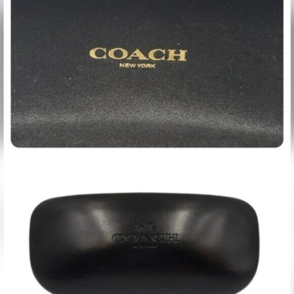 Coach Sunglass Case Black Gold Classic Quiet Luxury - Picture 15 of 15